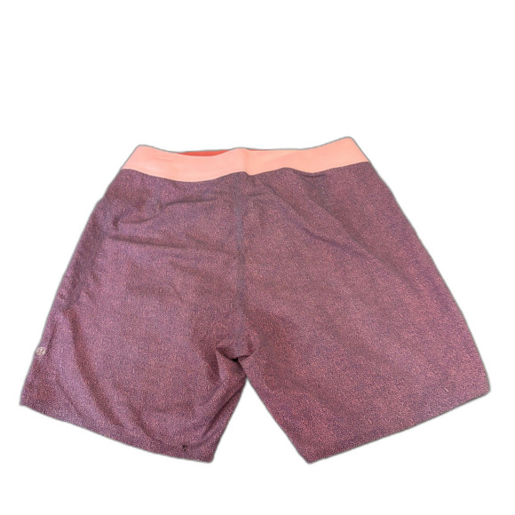 Lululemon Men's El Current Board Shorts Navy Coral Swimwear Summer Size 34 Waist - Picture 4 of 7